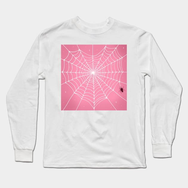 Heart Spider Web Long Sleeve T-Shirt by novembersgirl